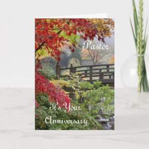 De predikant het is Uw Jubileum Feestdagen Kaart