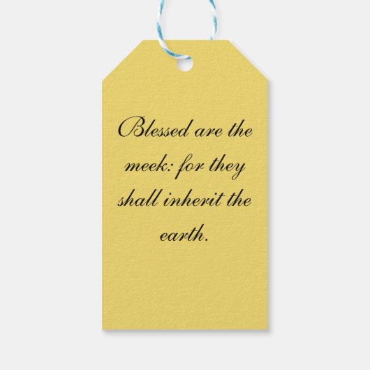 De preek op de berg cadeaulabel (Achterkant)