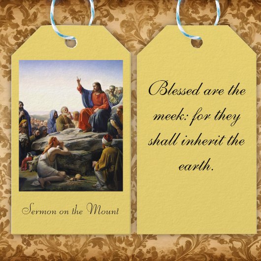 De preek op de berg cadeaulabel