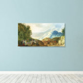 De preek op de berg canvas afdruk (Insitu (Houten vloer))