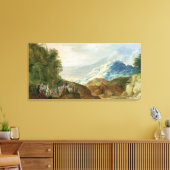 De preek op de berg canvas afdruk (Insitu (Woonkamer))