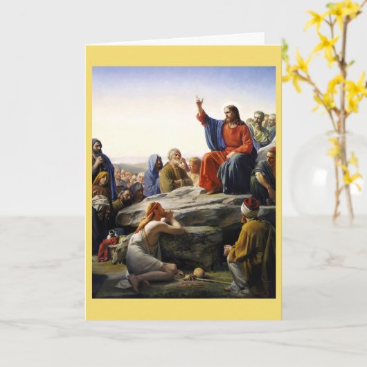 De preek op de berg, Religieus Kaart (Gele Bloem)