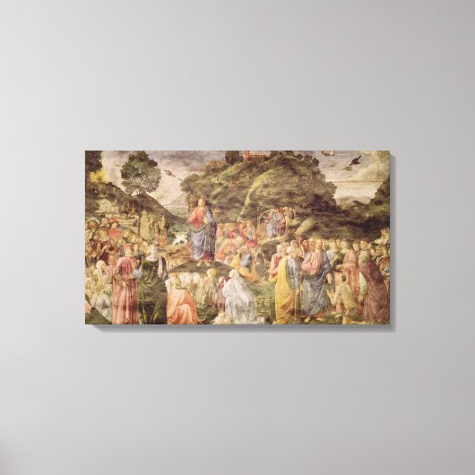 De preek op de berg, van de Sistine Canvas Afdruk (Voorkant)