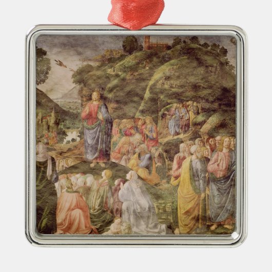 De preek op de berg, van de Sistine Metalen Ornament (Voorkant)