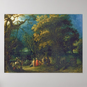De preek van John de Baptist Poster