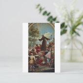 De preek van Saint Bernardino door Francisco Goya  Briefkaart (Staand voorkant)