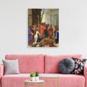 De preek van St. Paul bij Ephesus, 1649 Canvas Afdruk (Insitu (Woonkamer))