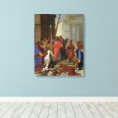 De preek van St. Paul bij Ephesus, 1649 Canvas Afdruk (Insitu (Houten vloer))