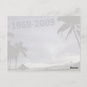 De prentbriefkaar van de statehood vijftigste briefkaart (Achterkant)