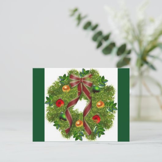 De Prentbriefkaar van Kerstmis Feestdagenkaart (Staand voorkant)