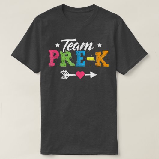 De preschoolse leraar van het team terug naar Scho T-shirt (Design voorkant)