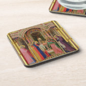 De presentatie in de tempel, 1342 (temperatuur op  bier onderzetter (Linkerzijde)