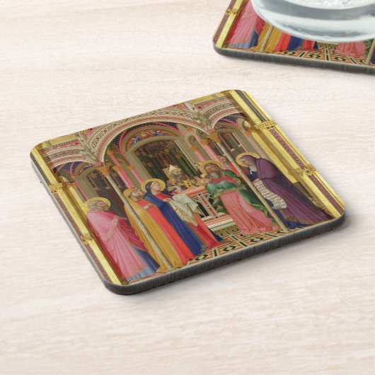 De presentatie in de tempel, 1342 (temperatuur op  bier onderzetter (Linkerzijde)