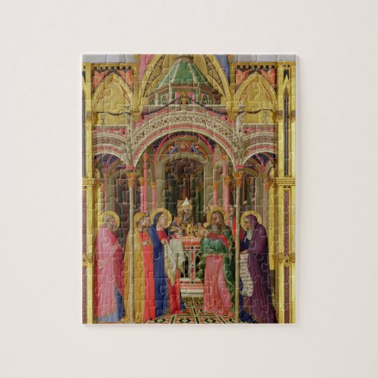 De presentatie in de tempel, 1342 (temperatuur op  legpuzzel (Verticaal)
