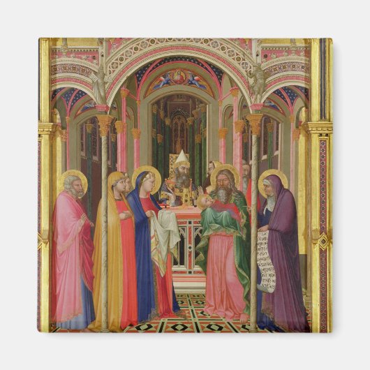 De presentatie in de tempel, 1342 (temperatuur op  magneet (Voorkant)