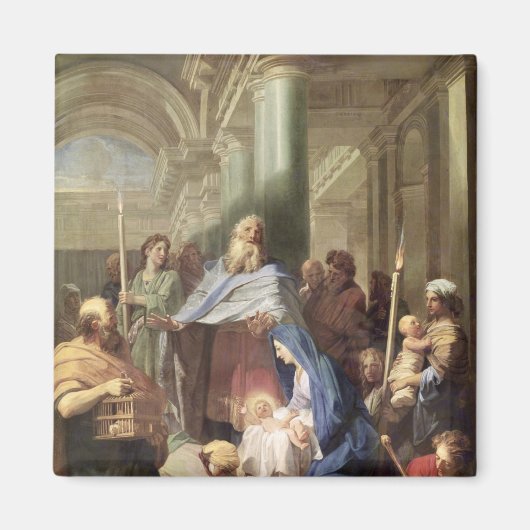 De presentatie in de tempel, 1692 magneet (Voorkant)