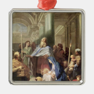 De presentatie in de tempel, 1692 metalen ornament