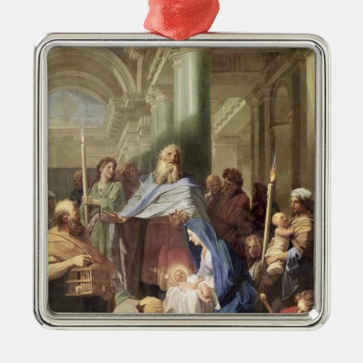 De presentatie in de tempel, 1692 metalen ornament (Voorkant)