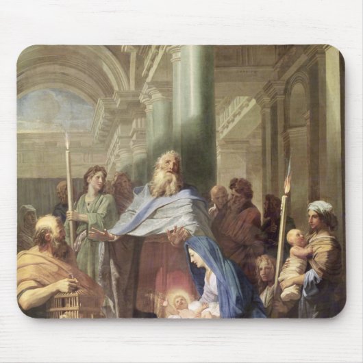De presentatie in de tempel, 1692 muismat (Voorkant)