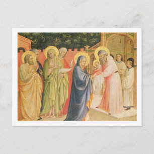 De presentatie in de tempel briefkaart