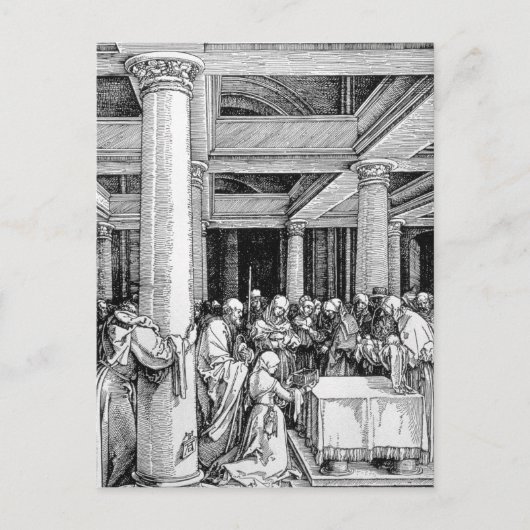 De presentatie in de tempel, c.1503/4 briefkaart (Voorkant)