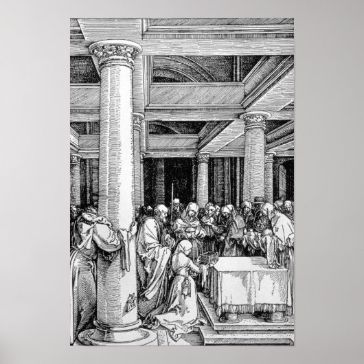 De presentatie in de tempel, c.1503/4 poster (Voorkant)