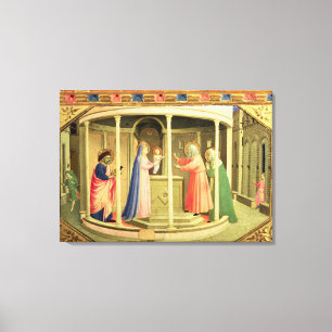 De presentatie in de tempel canvas afdruk