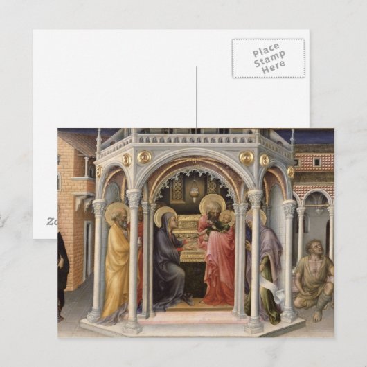 De presentatie in monster 2 briefkaart (Voorkant / Achterkant)