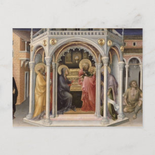 De presentatie in monster 2 briefkaart