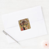 De presentatie in monster 2 vierkante sticker (Envelop)