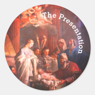 De presentatie katholiek ronde sticker