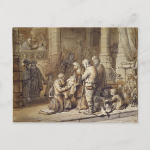 De presentatie van Christus in de tempel Briefkaart