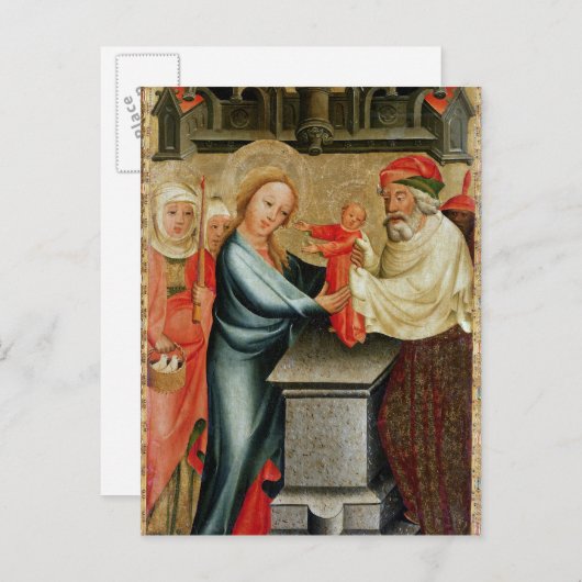 De presentatie van Christus in de tempel Briefkaart (Voorkant / Achterkant)