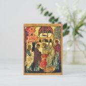 De presentatie van Christus in de tempel icoon Briefkaart (Staand voorkant)