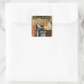 De presentatie van Christus in de tempel Vierkante Sticker (Tas)