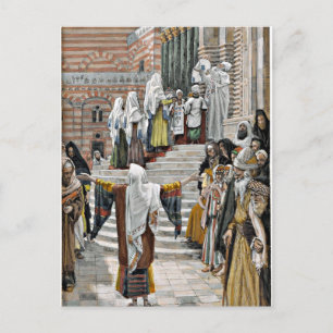 De presentatie van Jezus in de tempel Briefkaart