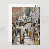 De presentatie van Jezus in de tempel Briefkaart (Voorkant / Achterkant)