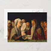 De presentatie van Jezus in de tempel Briefkaart (Voorkant / Achterkant)