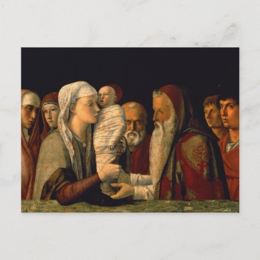 De presentatie van Jezus in de tempel Briefkaart (Voorkant)