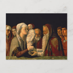 De presentatie van Jezus in de tempel Briefkaart