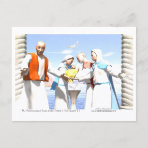 De presentatie van Jezus in de tempel Briefkaart