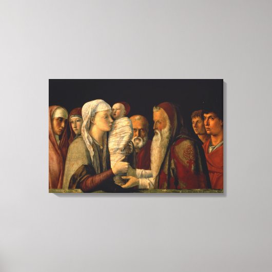 De presentatie van Jezus in de tempel Canvas Afdruk (Voorkant)