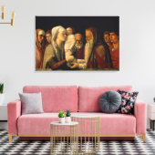 De presentatie van Jezus in de tempel Canvas Afdruk (Insitu (Woonkamer))