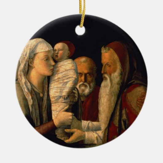 De presentatie van Jezus in de tempel Keramisch Ornament (Voorkant)