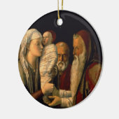 De presentatie van Jezus in de tempel Keramisch Ornament (Links)