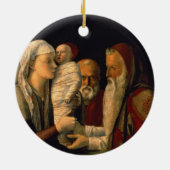 De presentatie van Jezus in de tempel Keramisch Ornament (Achterkant)