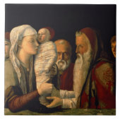 De presentatie van Jezus in de tempel Tegeltje (Voorkant)