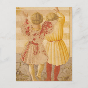 De presentatie van Mary in de tempel, 1433-34 Briefkaart