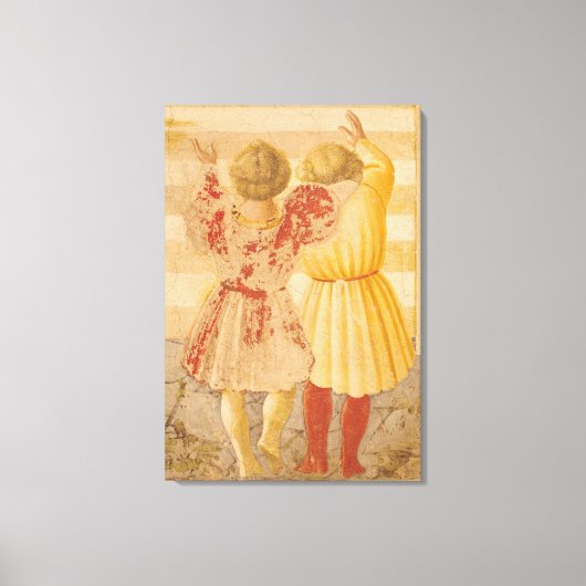 De presentatie van Mary in de tempel, 1433-34 Canvas Afdruk (Voorkant)