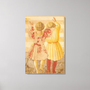 De presentatie van Mary in de tempel, 1433-34 Canvas Afdruk